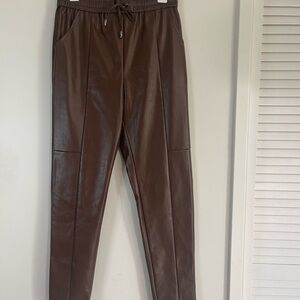Women’s Brown Leather Pants